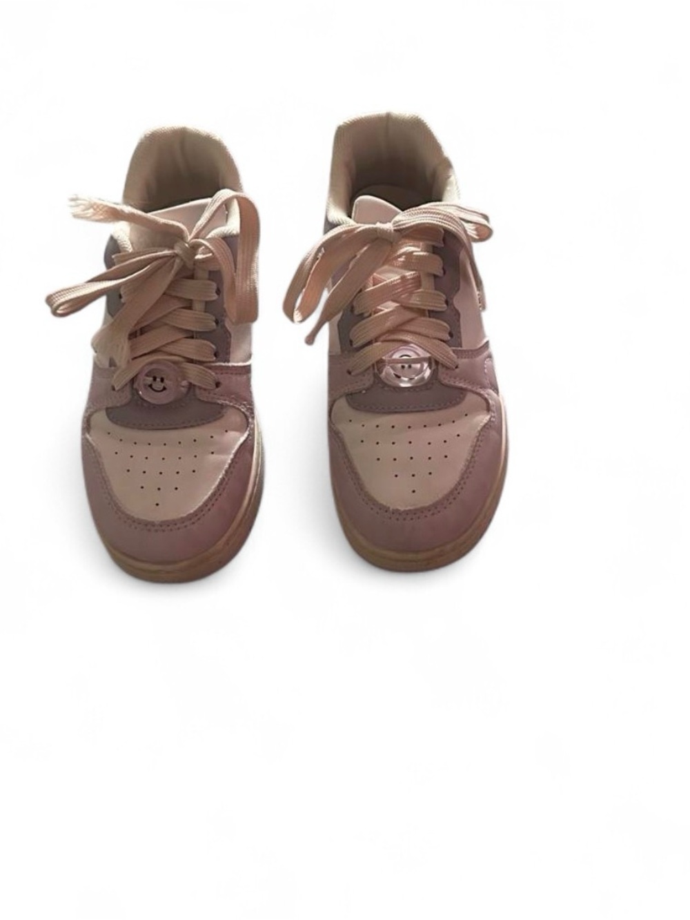 Women’s Blush Pink Lace-Up Casual Sneakers